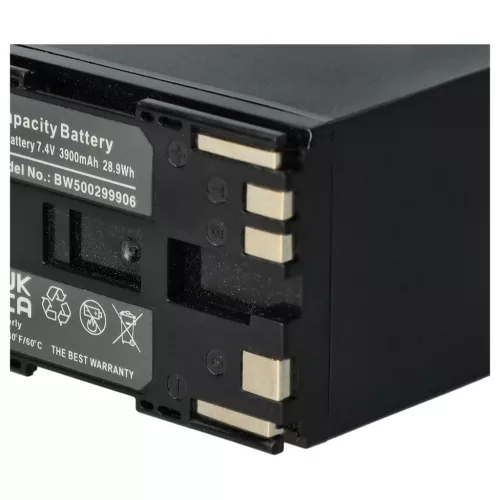 VHBW Videokamera Akku BP-955, BP-925, BP-975, BP-970G - 6000 mAh 7,4 V Li-Ion