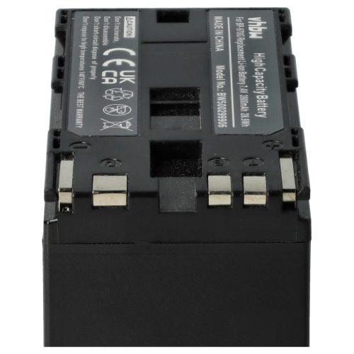 VHBW Videokamera Akku BP-955, BP-925, BP-975, BP-970G - 6000 mAh 7,4 V Li-Ion