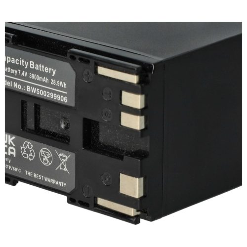 VHBW Videokamera Akku BP-955, BP-925, BP-975, BP-970G - 6000 mAh 7,4 V Li-Ion