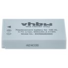 VHBW Akkumulátor Canon NB-5L - 650 mAh 3,6 V Li-Ion