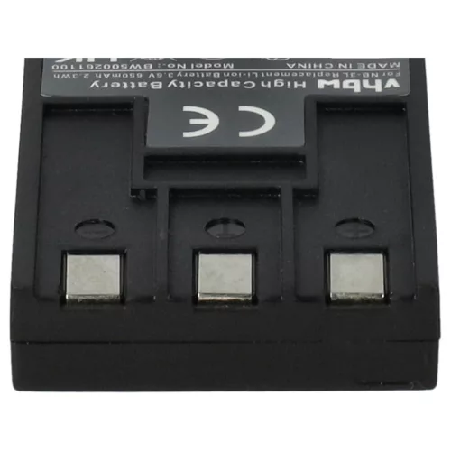 VHBW Akku für Canon NB-3L - 650 mAh 3,6 V Li-Ion