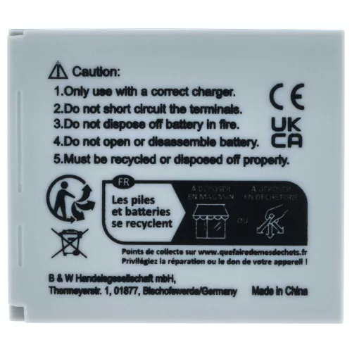 VHBW Akku Canon NB-4L Ersatz - 600 mAh 3,6 V Li-Ion