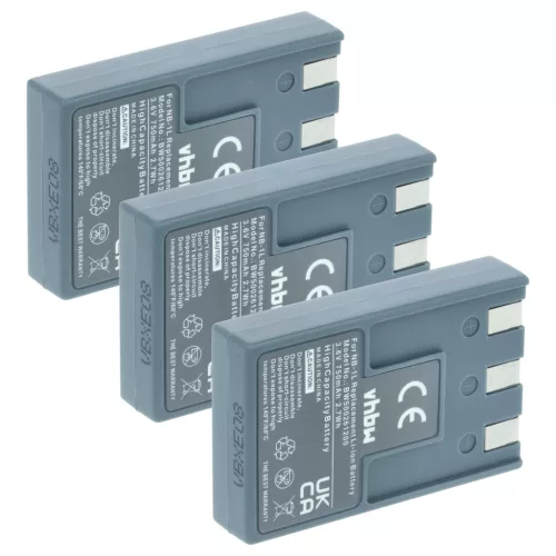 VHBW Akku für Canon NB-1LH, NB-1L - 750 mAh 3,6 V Li-Ion