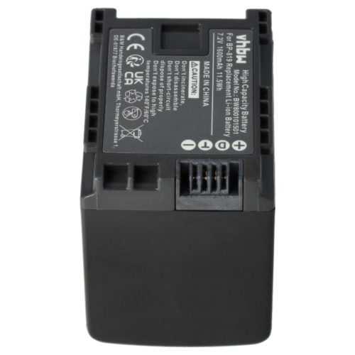 VHBW Videokamera Akku 2740B002, BP-819 - 1600 mAh 7,2 V Li-Ion