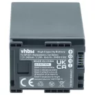 VHBW Videokamera Akku 2740B002, BP-827 - 2400 mAh 7,2 V Li-Ion