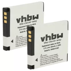VHBW Akku Canon NB-8L Ersatz - 600 mAh 3,6 V Li-Ion