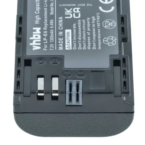 VHBW Akku Canon LP-E6 Ersatz - 1300 mAh 7,4 V Li-Ion
