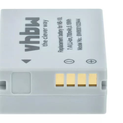 VHBW Akku Canon NB-10L Ersatz - 700 mAh 7,4 V Li-Ion