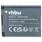 VHBW Kamera Akku NB-11LH, NB-11L - 500 mAh 3,7 V Li-Ion
