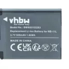 VHBW Kamera Akku NB-11LH, NB-11L - 500 mAh 3,7 V Li-Ion