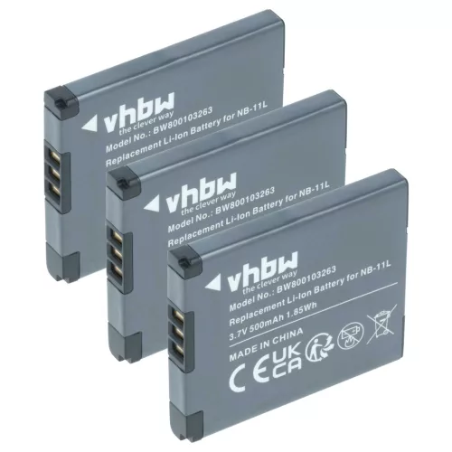 VHBW Kamera Akku NB-11LH, NB-11L - 500 mAh 3,7 V Li-Ion