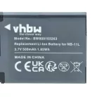 VHBW Kamera Akku NB-11LH, NB-11L - 500 mAh 3,7 V Li-Ion