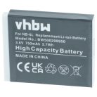 VHBW Akku für Canon NB-6L - 750 mAh 3,6 V Li-Ion