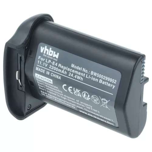 VHBW Akku Canon LP-E4N, LP-E4 - 2200 mAh 11,1 V Li-Ion