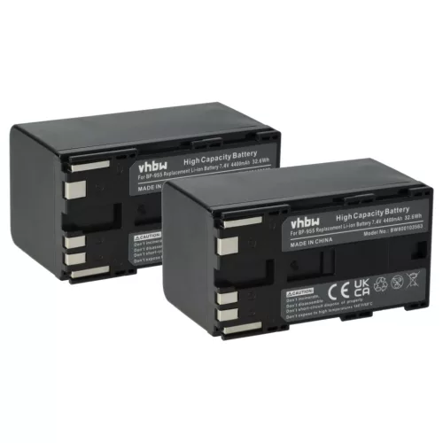 VHBW Videokamera Akku Canon BP-955 - 4400 mAh 7,4 V Li-Ion