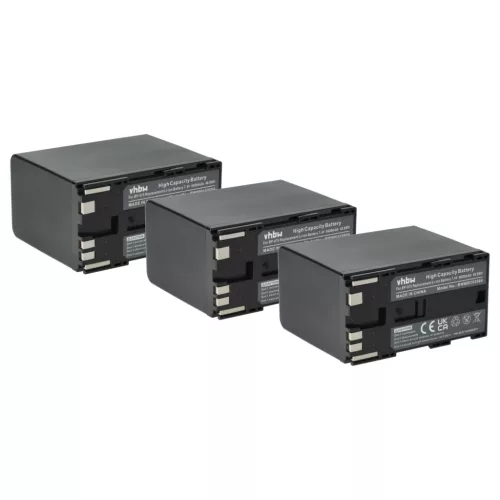 VHBW Videokamera Akku BP-975 - 6600 mAh 7,4 V Li-Ion