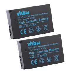 VHBW Akku Canon LP-E12 Ersatz - 650 mAh 7,2 V Li-Ion