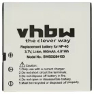 VHBW Battery BenQ NP-40DBA, NP-40, NP-40DCA - 950 mAh 3.6 V Li-Ion