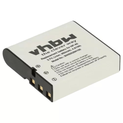 VHBW Camera Battery NP-40DBA, NP-40, NP-40DCA - 950 mAh 3.6 V Li-Ion