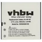VHBW Camera Battery NP-40DBA, NP-40, NP-40DCA - 950 mAh 3.6 V Li-Ion