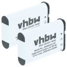 VHBW Akku Casio NP-90 - 1300 mAh 3,6 V Li-Ion