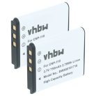 VHBW Akku Casio NP-160, NP-110DBA, NP-110, NP-110L - 750 mAh 3,6 V Li-Ion