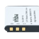 VHBW Akku Casio NP-160, NP-110DBA, NP-110, NP-110L - 750 mAh 3,6 V Li-Ion