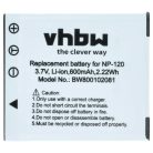 VHBW Akku Casio NP-120 - 550 mAh 3,6 V Li-Ion