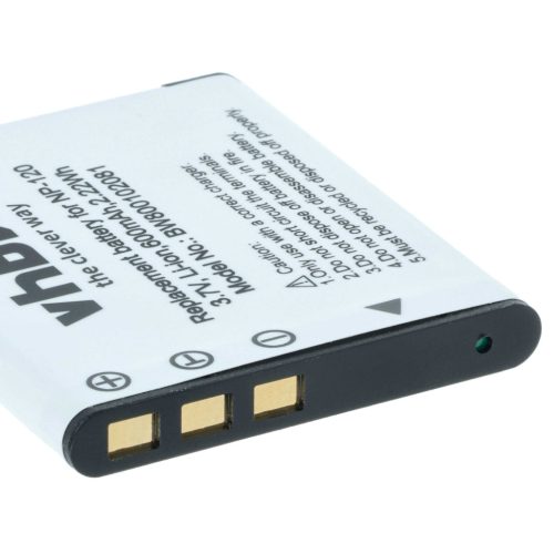 VHBW Akku Casio NP-120 - 550 mAh 3,6 V Li-Ion