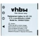 VHBW Akku Casio NP-120 - 550 mAh 3,6 V Li-Ion