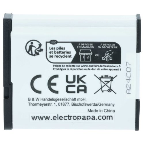 VHBW Akku Casio NP-130, NP-130A - 1100 mAh 3,6 V Li-Ion