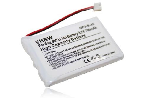 Vezetékes telefon akku Sagem 253230694, LP043048AH, CTB104 - 700 mAh 3,7 V Li-Ion