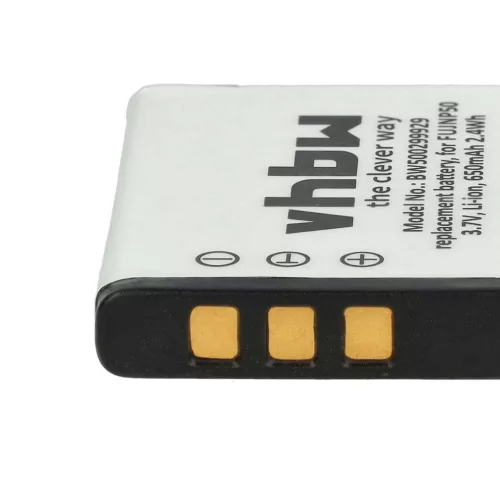 VHBW Battery Fuji Fujifilm NP-50 - 650 mAh 3.6 V Li-Ion