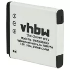 VHBW Battery Fuji Fujifilm NP-50 - 650 mAh 3.6 V Li-Ion