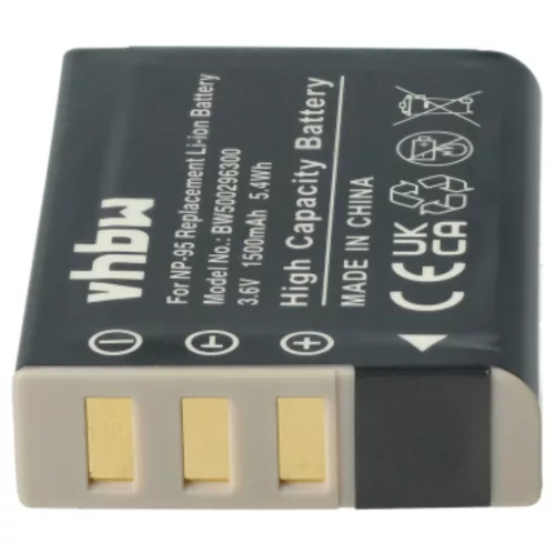 VHBW Akku Fujifilm NP-95 Ersatz - 1500 mAh 3,6 V Li-Ion