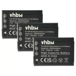   VHBW Battery Fujifilm NP-95 replacement - 1500 mAh 3.6 V Li-Ion