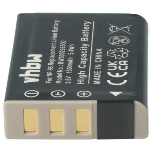 VHBW Battery Fujifilm NP-95 replacement - 1500 mAh 3.6 V Li-Ion