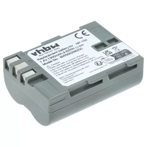 VHBW Akku Fuji NP-150 - 1300 mAh 7,2 V Li-Ion