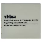 VHBW Battery Creative CAS101 - 500 mAh 3.6 V Li-Ion