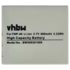 VHBW Battery CAS101 - 500 mAh 3.6 V Li-Ion