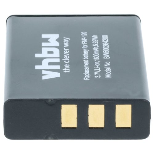 VHBW Battery Aiptek ZPT-PM18 - 1600 mAh 3.7 V Li-Ion
