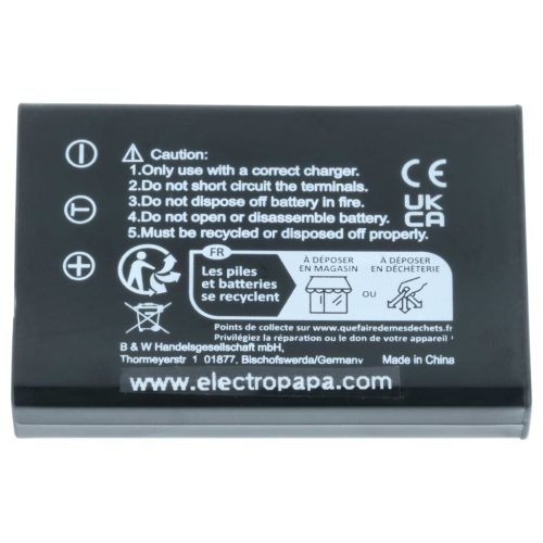 VHBW Battery Aiptek ZPT-PM18 - 1600 mAh 3.7 V Li-Ion
