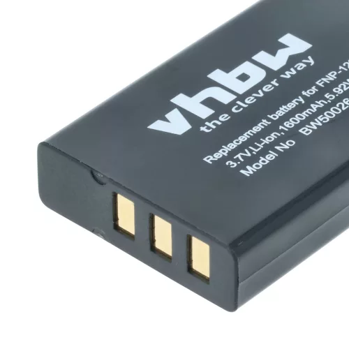 VHBW Battery for Aiptek ZPT-PM18 - 1600 mAh 3.7 V Li-Ion