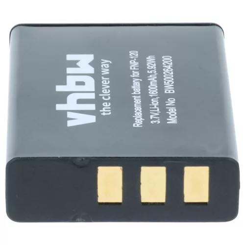 VHBW Battery for Aiptek ZPT-PM18 - 1600 mAh 3.7 V Li-Ion