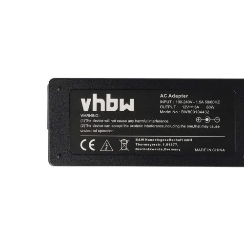 VHBW Netzadapter Acer BRA-6012WW für US Logic Notebooks usw. - 15,9 cm, 60 W