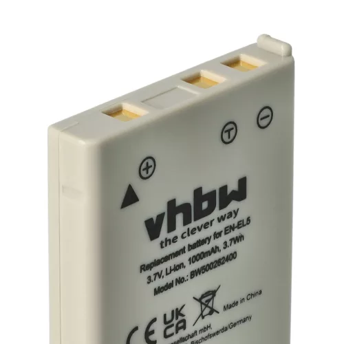 VHBW Battery for Nikon EN-EL5 replacement - 1000 mAh 3.6 V Li-Ion
