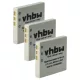 VHBW Video Camera Battery DB-L20A, DB-L20, DB-L20AEX - 600 mAh 3.7 V Li-Ion