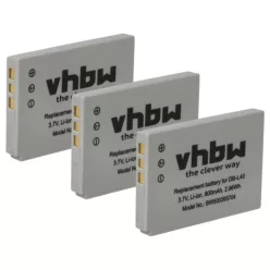   VHBW Video Camera Battery DB-L40AU, DB-L40 - 800 mAh 3.7 V Li-Ion