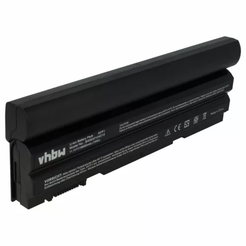 VHBW Notebook Battery Dell 2P2MJ, 04NW9, 0DTG0V, 05G67C, 312-1163 - 6600 mAh 11.1 V Li-Ion, black