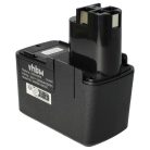 VHBW Electric Hand Tool Battery Bosch ABS 96 M-2, Skil 3100, Würth GSR 9.6V devices - 9.6V, NiMH, 3300mAh